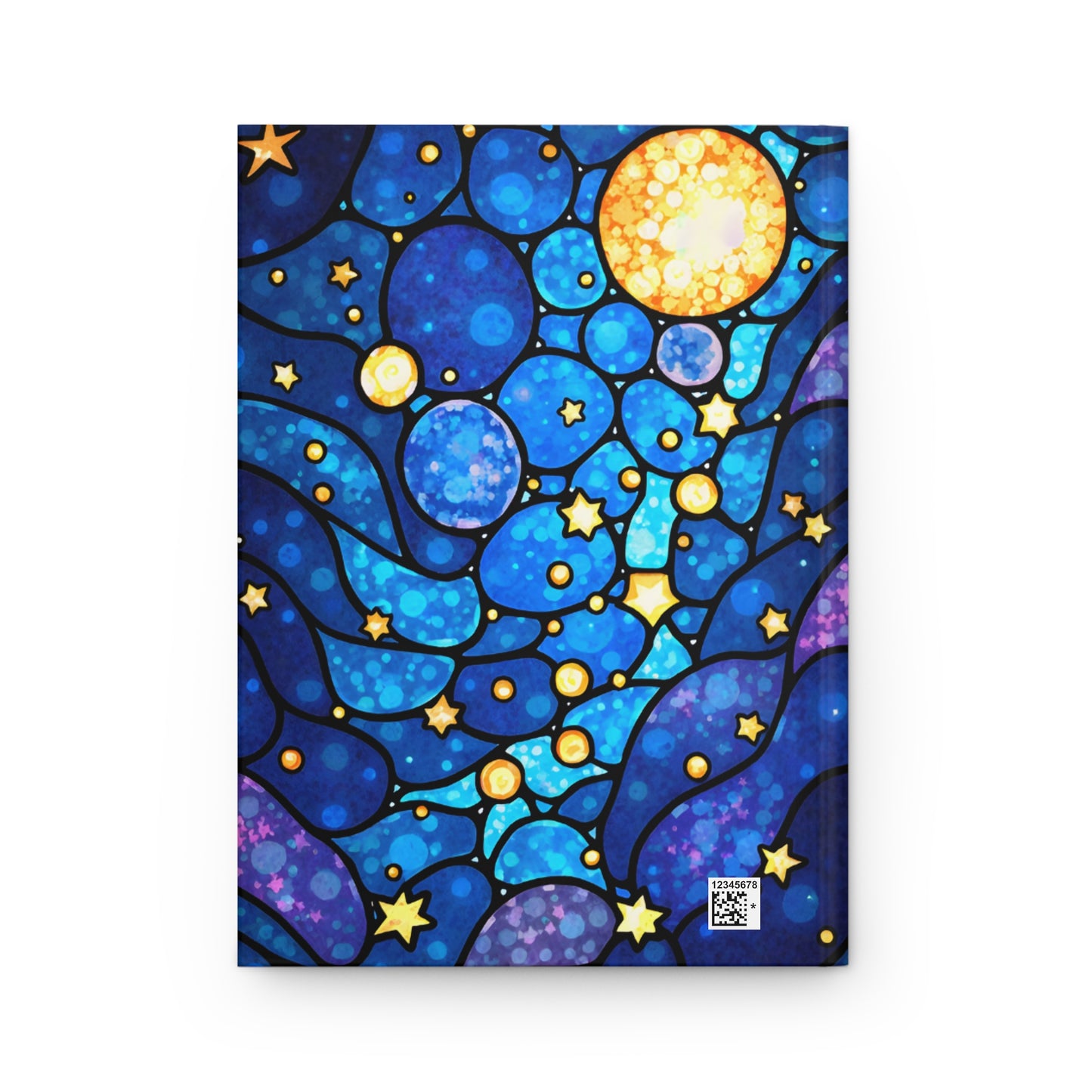 Stained Glass Night Sky Hardcover Journal, Galaxy Notebook, Night Sky Diary, Astronomy Planner, Celestial Journal, Starry Sky Sketchbook