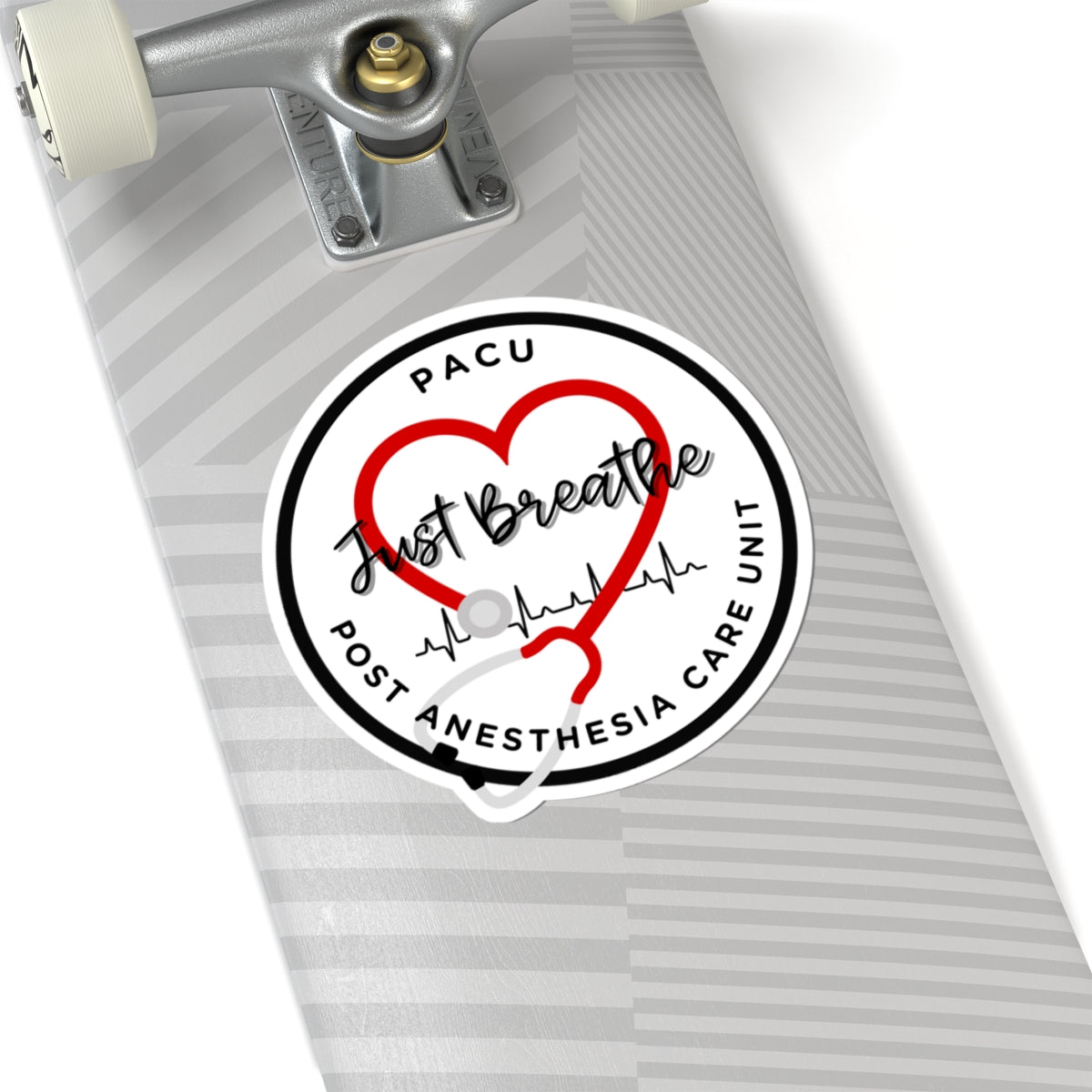 Heartfelt Post Anesthesia PACU Stickers - Just Breathe Design, Nurse Gifts, Medical Decor, Laptop Stickers, Healthcare Appreciation