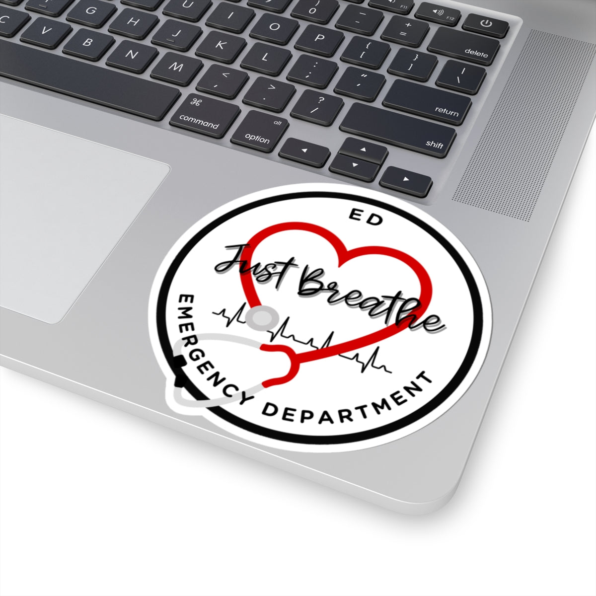 Emergency Department ED Kiss-Cut Stickers | Heartbeat Decals, Nurse Gifts, Medical Humor, Laptop Stickers, Healthcare Appreciation