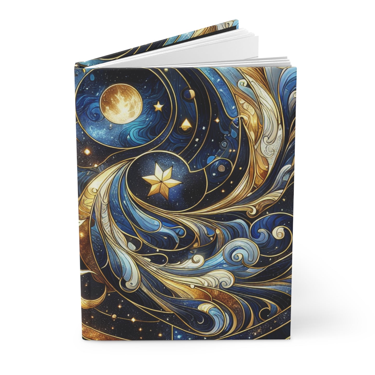 Swirling Night Sky Hardcover Journal, Galaxy Notebook, Night Sky Diary, Astronomy Planner, Celestial Journal, Starry Sky Sketchbook