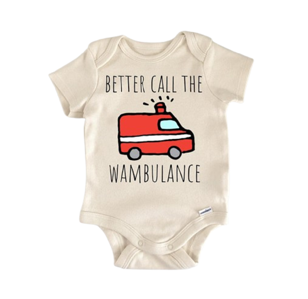 Ambulance Emt - Baby Boy Girl Clothes Infant Bodysuit Funny Cute Newbo