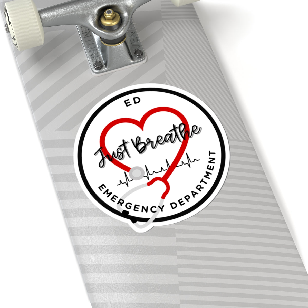 Emergency Department ED Kiss-Cut Stickers | Heartbeat Decals, Nurse Gifts, Medical Humor, Laptop Stickers, Healthcare Appreciation