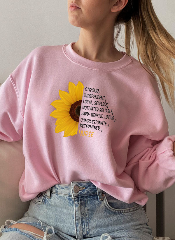 Sunflower Nurse Sweat Shirt