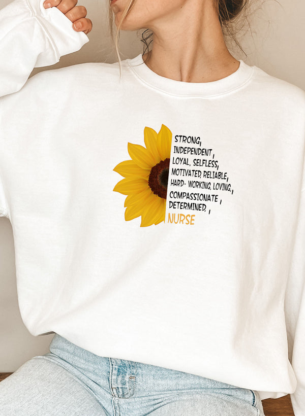 Sunflower Nurse Sweat Shirt