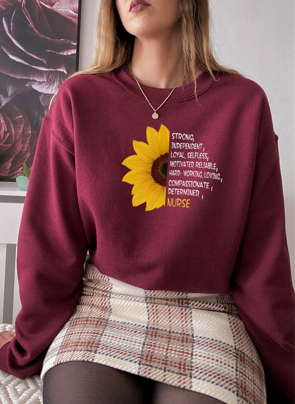 Sunflower Nurse Sweat Shirt
