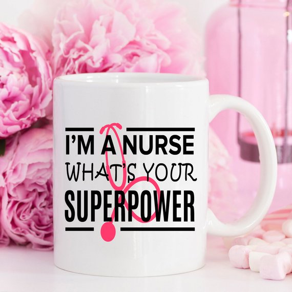 Superpower Nurse Mug & Tea Gift Set