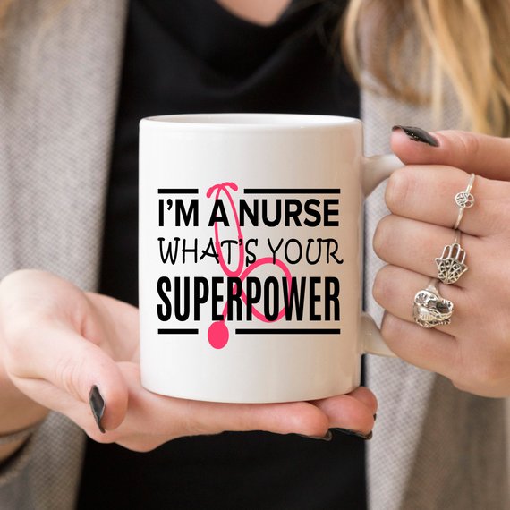 Superpower Nurse Mug & Tea Gift Set