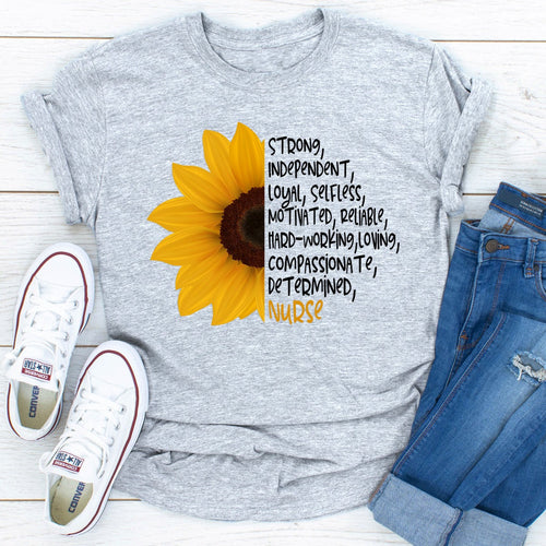 Sunflower Nurse T-Shirt
