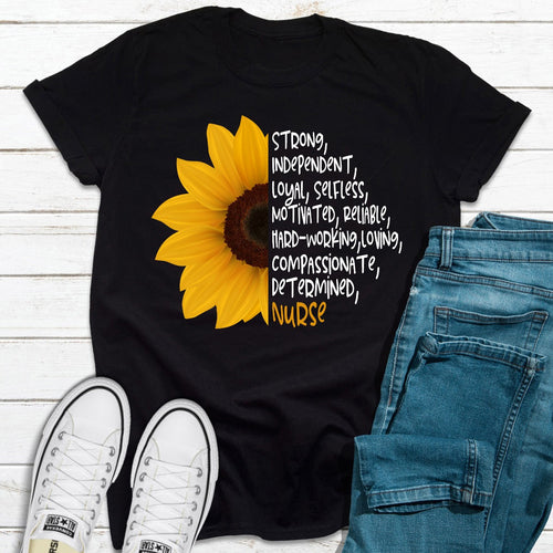 Sunflower Nurse T-Shirt