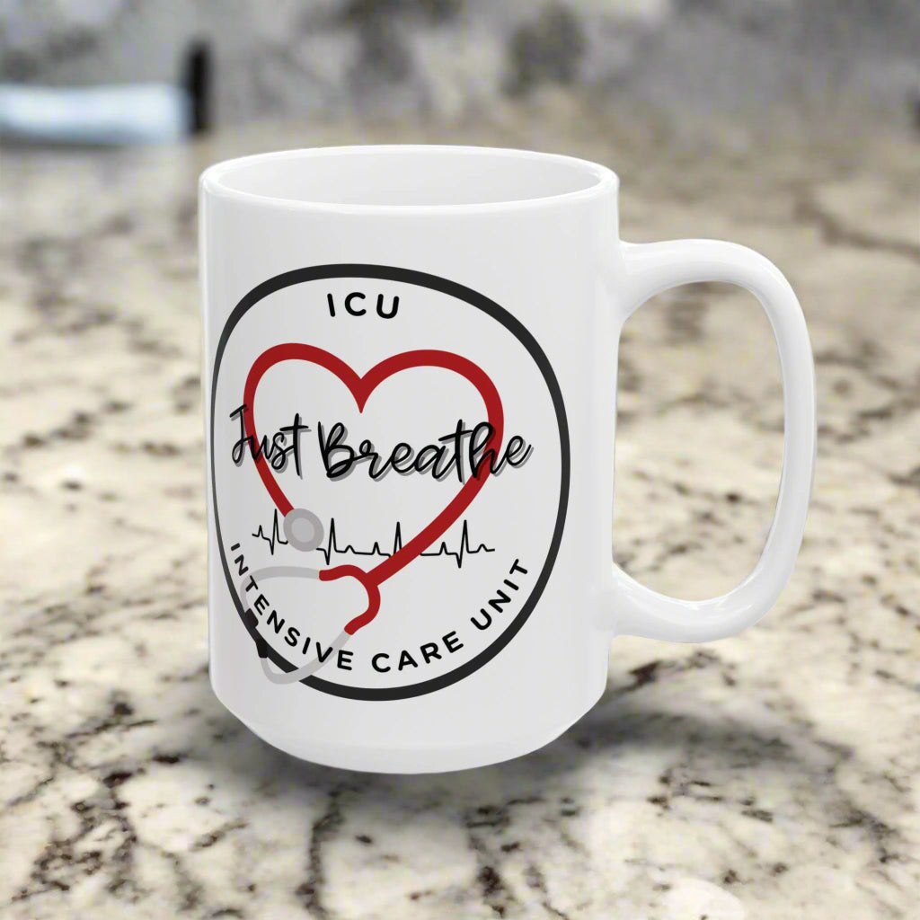 ICU Ceramic Intensive Care Unit Mug Nurse Gift CCU Nurse