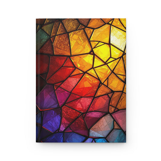 Colorful Stained Glass Journal - Hardcover Writing Notebook, Artistic Gift for Art Lovers, Creative Diary, Sketchbook