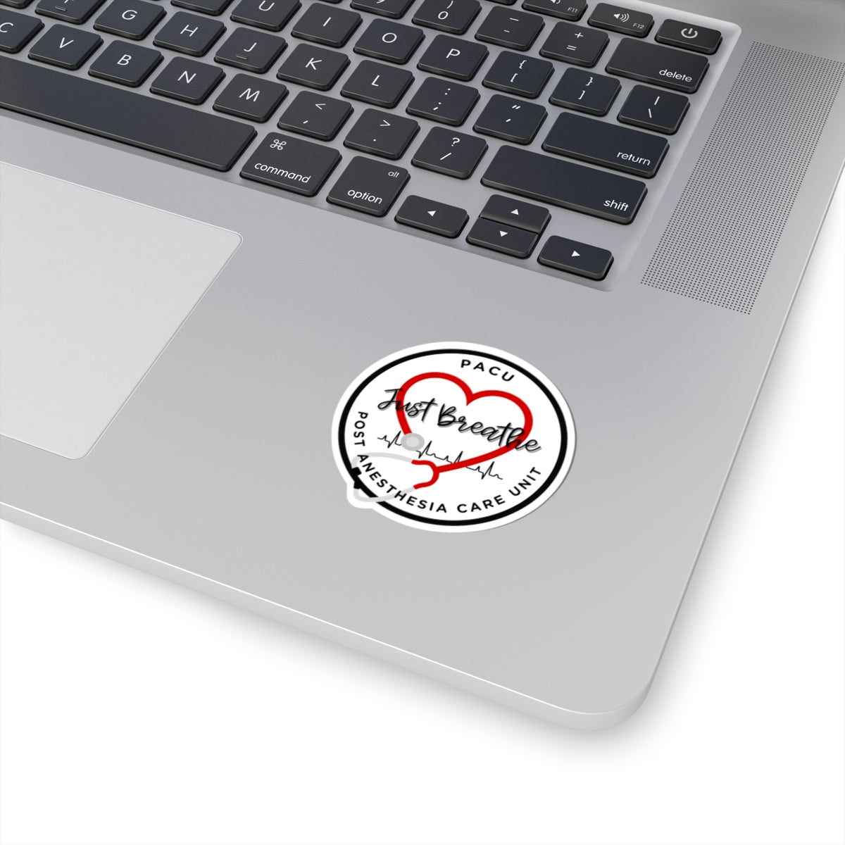 Heartfelt Post Anesthesia PACU Stickers - Just Breathe Design, Nurse Gifts, Medical Decor, Laptop Stickers, Healthcare Appreciation