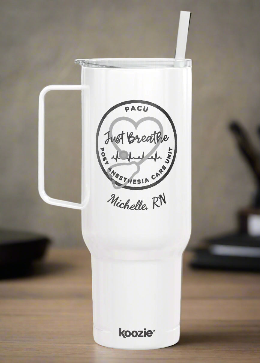 Custom Engraved 40oz Insulated Tumbler - PACU Nurse Personalized Gift