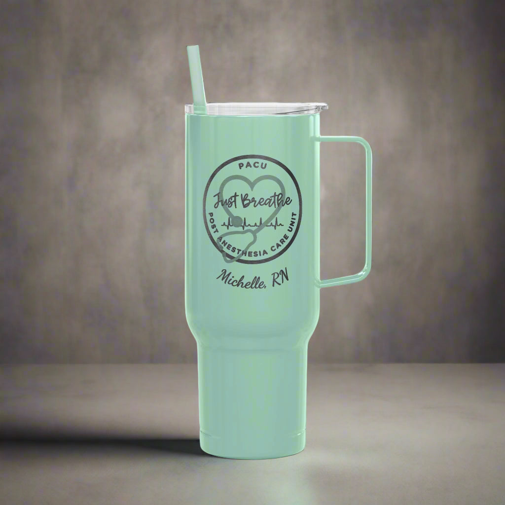 Custom Engraved 40oz Insulated Tumbler - PACU Nurse Personalized Gift