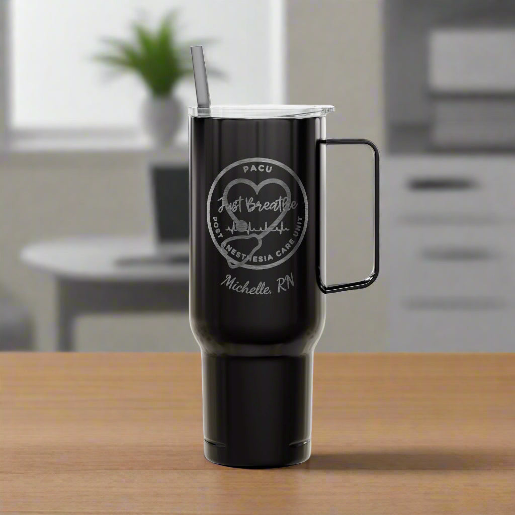 Custom Engraved 40oz Insulated Tumbler - PACU Nurse Personalized Gift