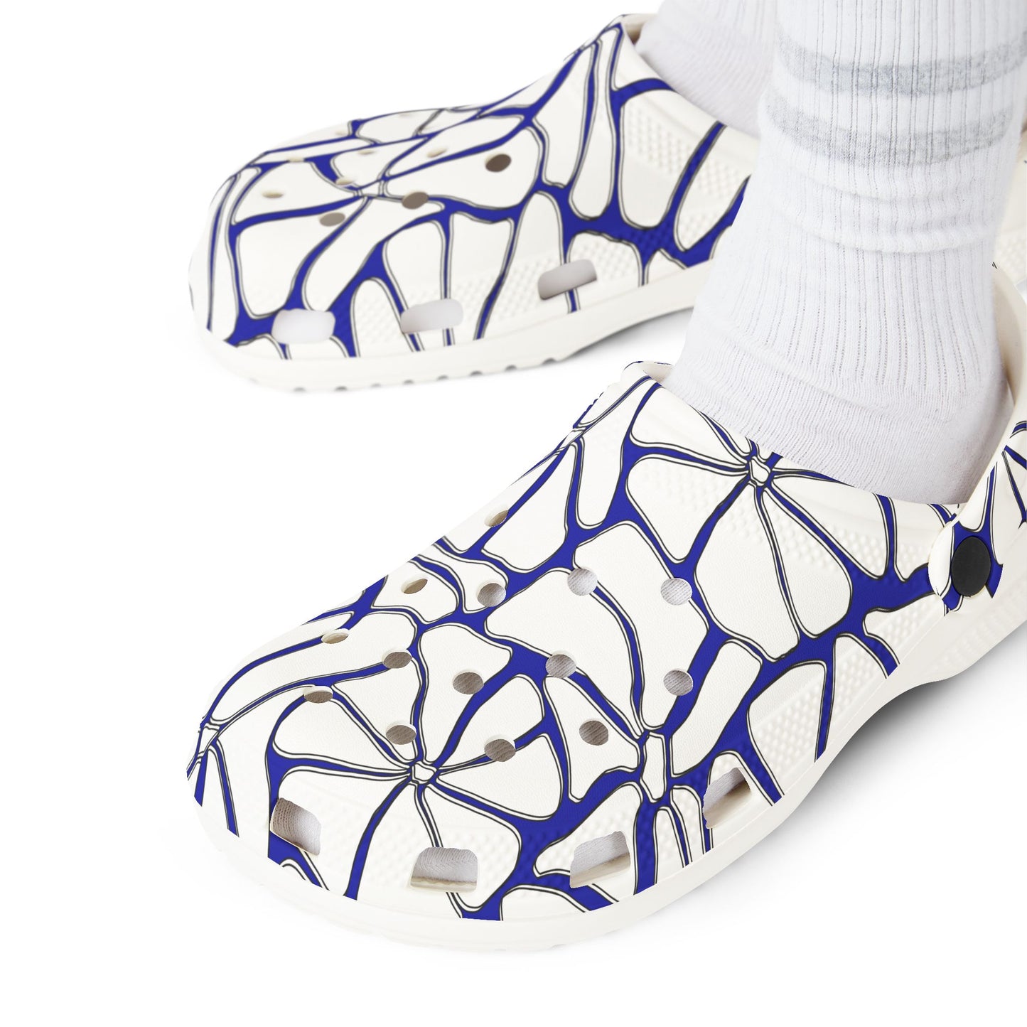 Stylish EVA Foam Rubber Clogs, Unique Slip-On Footwear, Nurse Shoes, Comfortable Summer Shoes, Garden and Beach Ready, Floral Design Footwear