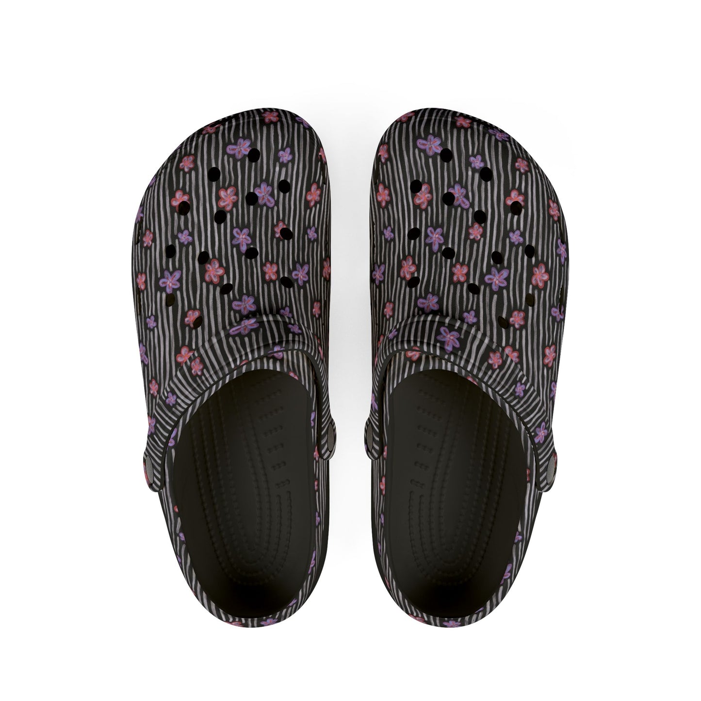 Floral Comfort Clogs - Versatile Shoes for Work, Relaxation, Garden, Beach, Travel, Gifts