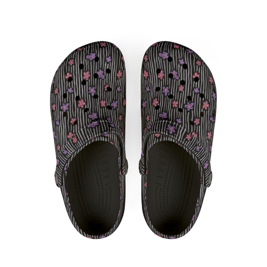 Floral Comfort Clogs - Versatile Shoes for Work, Relaxation, Garden, Beach, Travel, Gifts