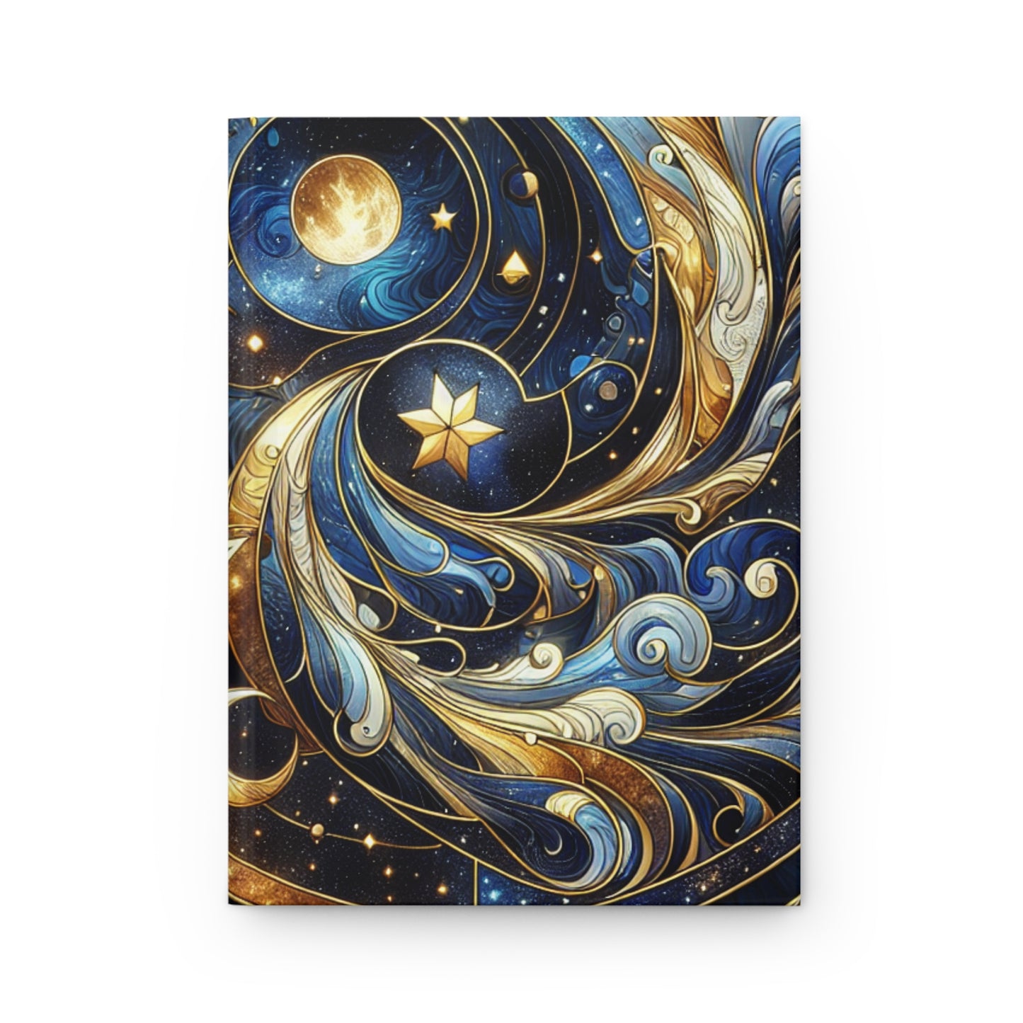 Swirling Night Sky Hardcover Journal, Galaxy Notebook, Night Sky Diary, Astronomy Planner, Celestial Journal, Starry Sky Sketchbook