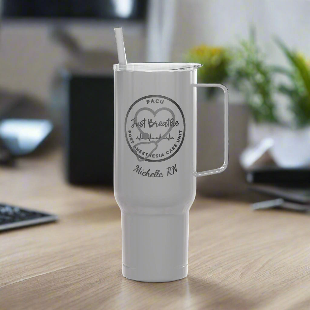 Custom Engraved 40oz Insulated Tumbler - PACU Nurse Personalized Gift