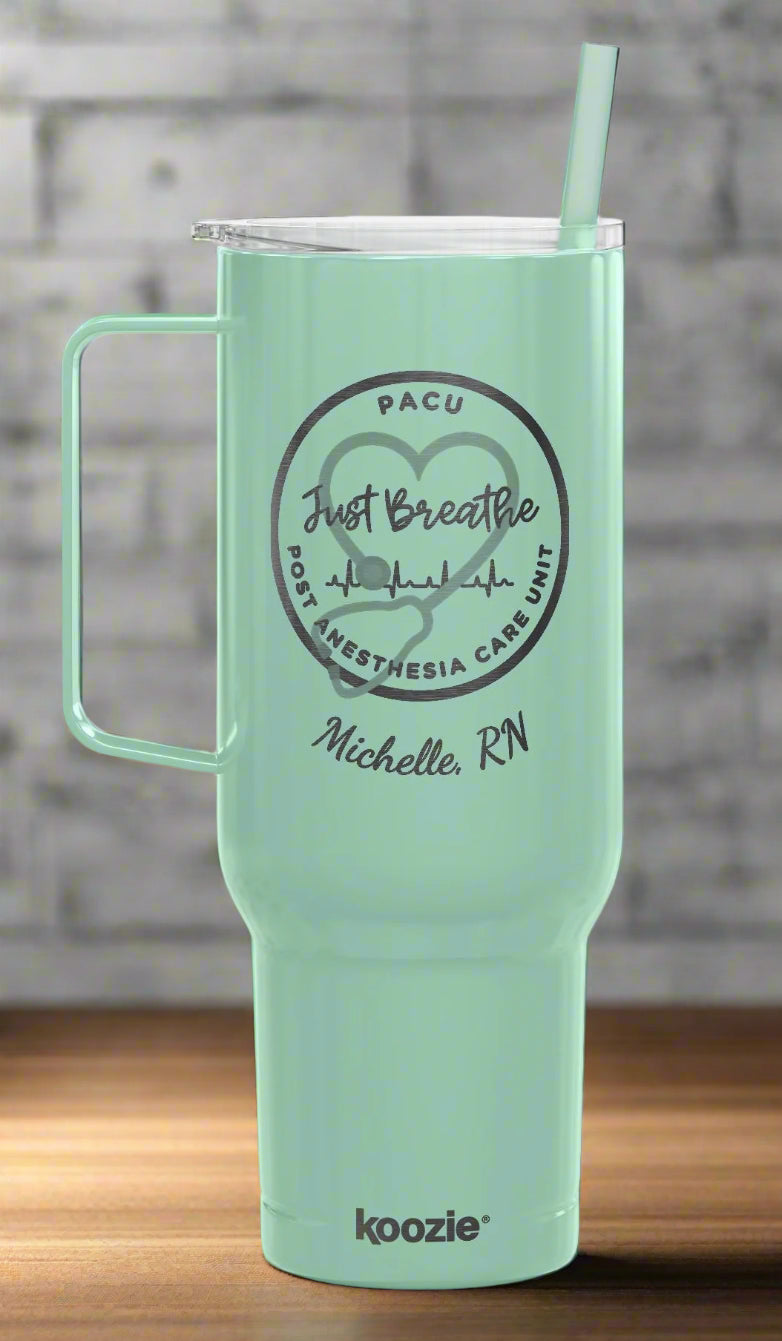 Custom Engraved 40oz Insulated Tumbler - PACU Nurse Personalized Gift