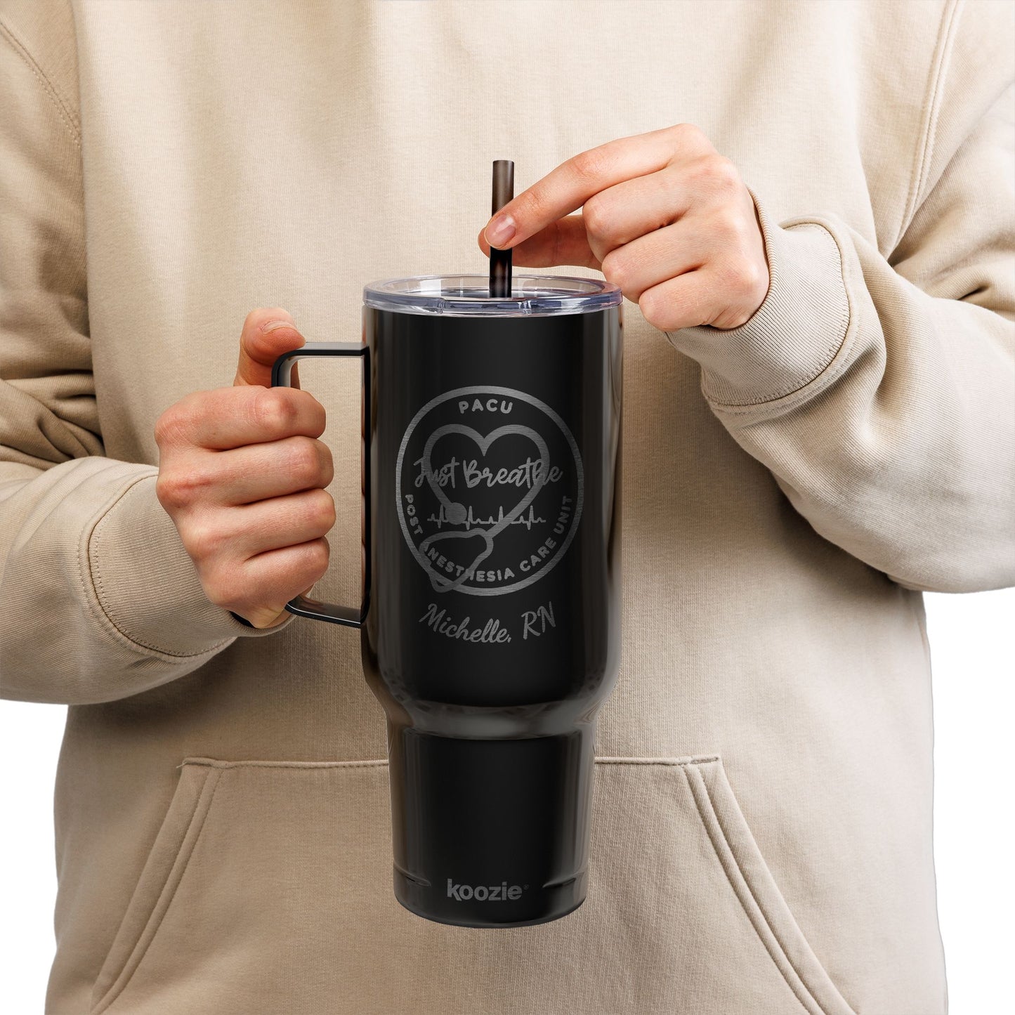 Custom Engraved 40oz Insulated Tumbler - PACU Nurse Personalized Gift