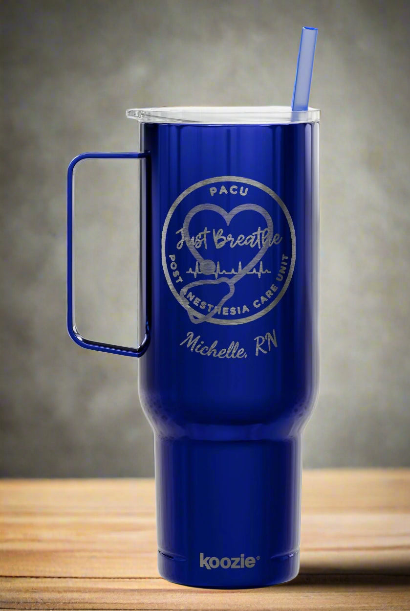 Custom Engraved 40oz Insulated Tumbler - PACU Nurse Personalized Gift