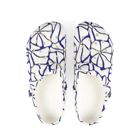 Stylish EVA Foam Rubber Clogs, Unique Slip-On Footwear, Nurse Shoes, Comfortable Summer Shoes, Garden and Beach Ready, Floral Design Footwear