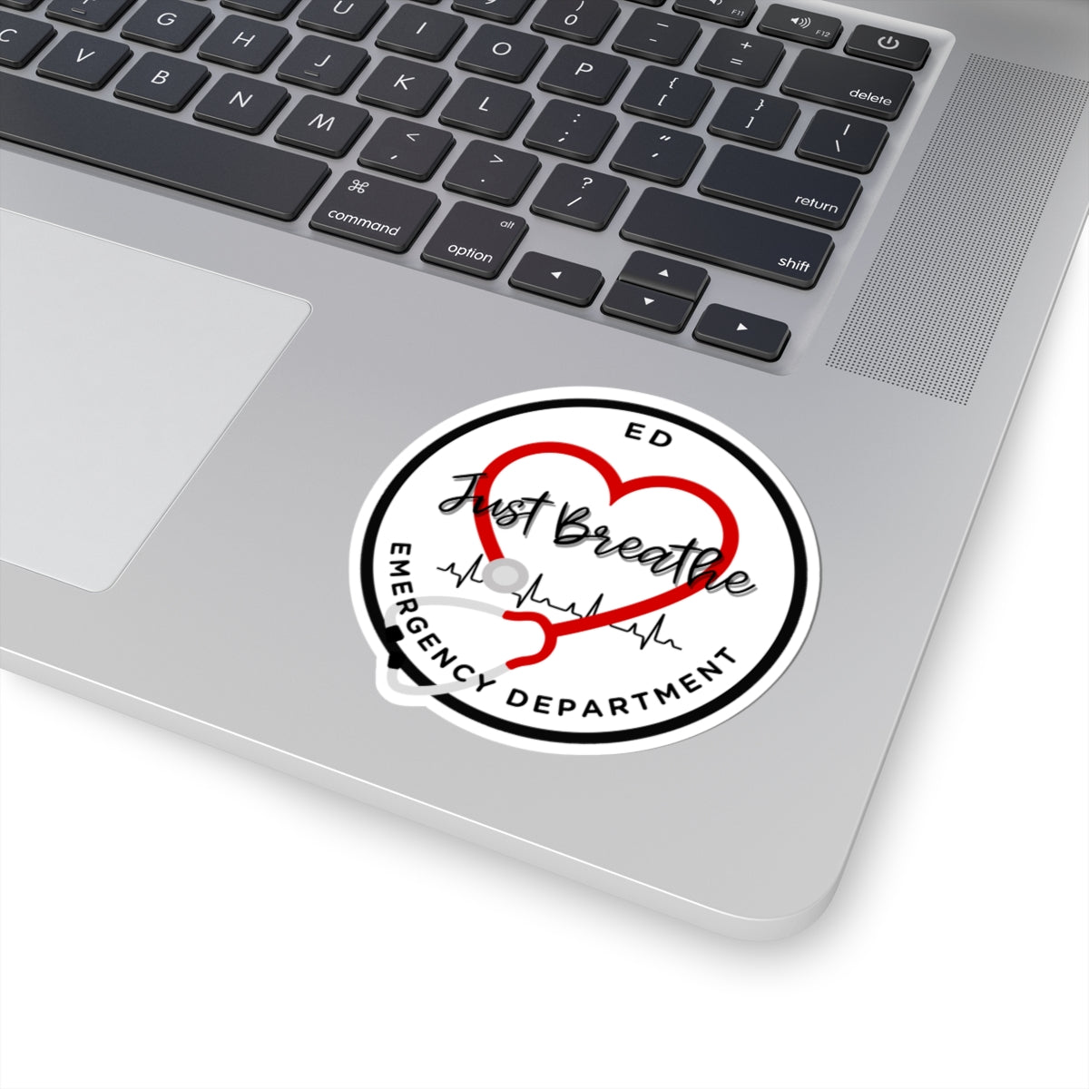 Emergency Department ED Kiss-Cut Stickers | Heartbeat Decals, Nurse Gifts, Medical Humor, Laptop Stickers, Healthcare Appreciation
