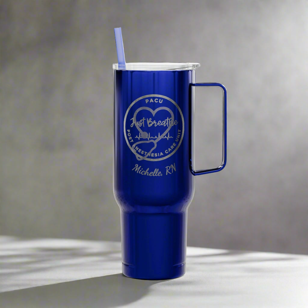 Custom Engraved 40oz Insulated Tumbler - PACU Nurse Personalized Gift