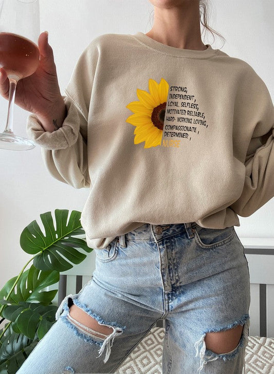 Sunflower Nurse Sweat Shirt