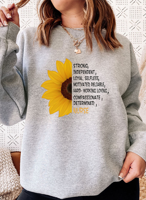 Sunflower Nurse Sweat Shirt