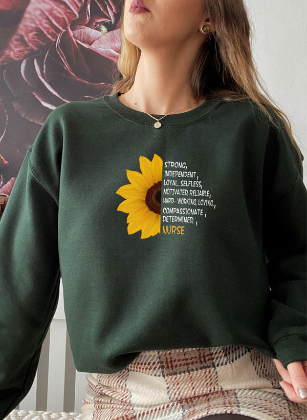 Sunflower Nurse Sweat Shirt