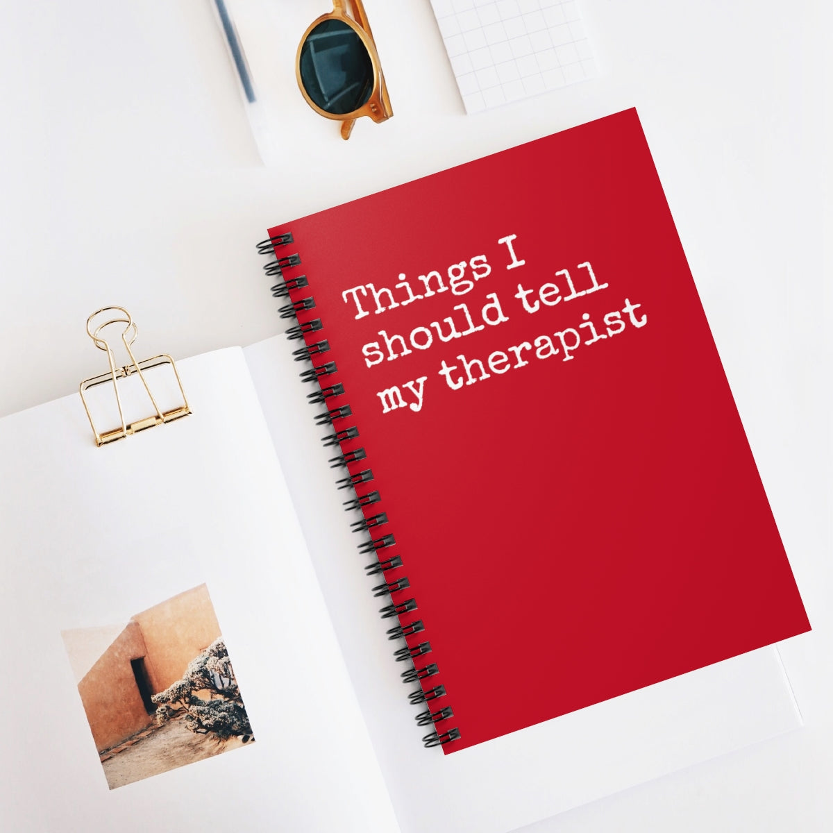 Things I should tell my therapist Spiral Notebook - Ruled Line
