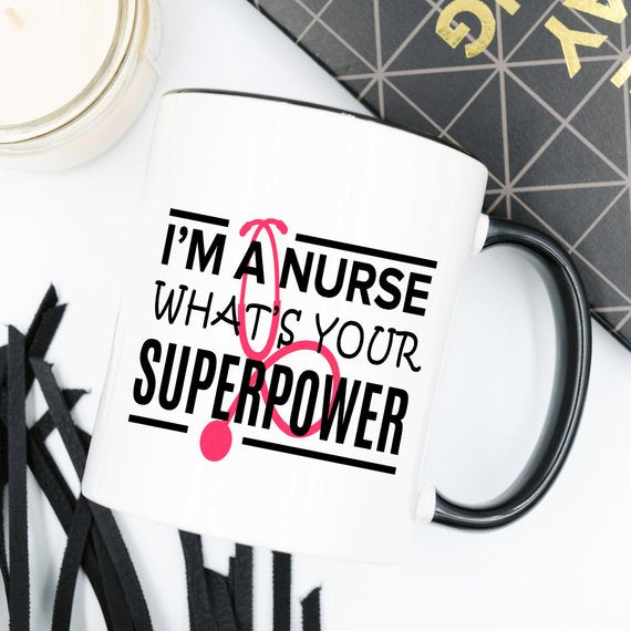 Superpower Nurse Mug & Tea Gift Set